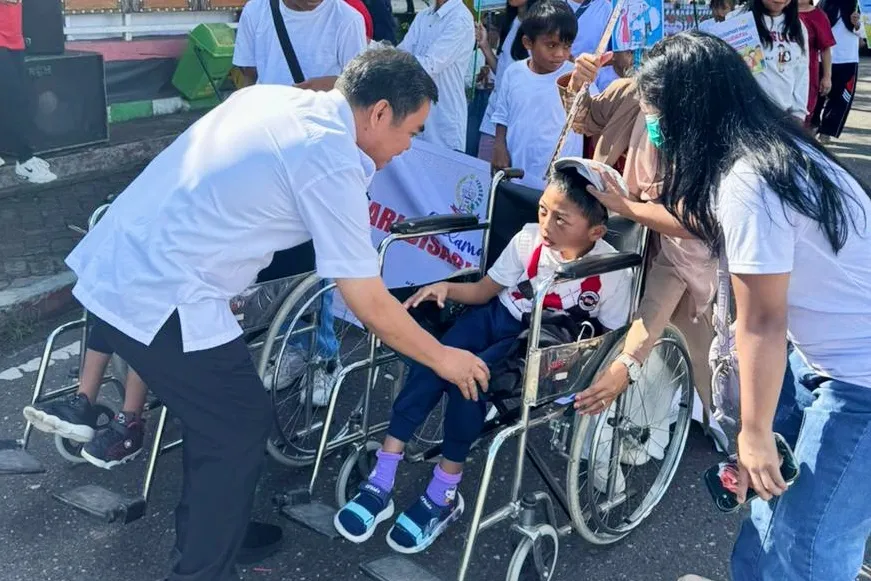 Perayaan HDI, Bupati Zadrak Semangati Penyandang Disabilitas