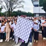 Meriah, Korpri Fun Walk di Tana Toraja