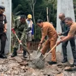 Bupati Tana Toraja Groundbreaking Jembatan Gantung Parampo