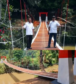 Jembatan Gantung Parampo Telah Rampung