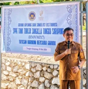 Bupati Tana Toraja Resmikan SPPG Tongko Sarapung
