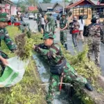 Kodim-Forkopimda Toraja Utara Karya Bakti Pembersihan Pasar