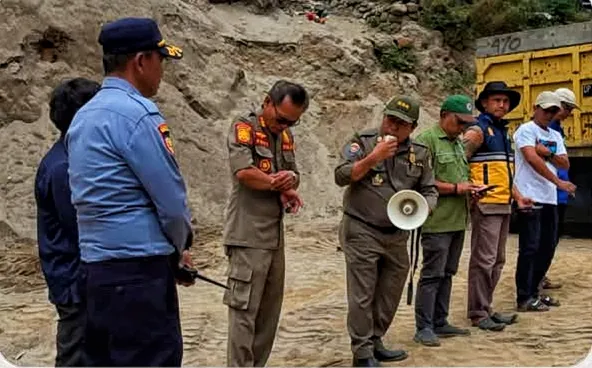 Tim Terpadu Tana Toraja Tutup Tambang Pasil Ilegal di Sandabilik