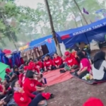 Dr Erni Sambangi Peserta Jamnas Pramuka Tana Toraja di Cibubur