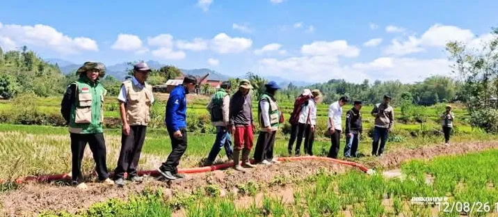 Brigade Pemprov Sulsel Serahkan Bantuan Dua Lembang di Tana Toraja