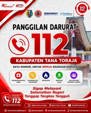 Pemkab Tana Toraja Ikuti Verifikasi Kesiapan Layanan Darurat 112 Kementerian Komdigi