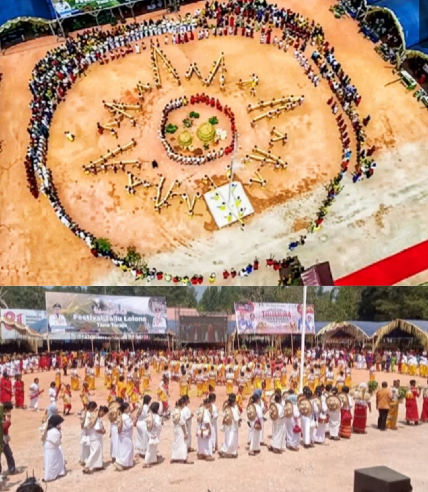 Warga Toraja Arak Hasil Bumi di Festival Tallu Lolona