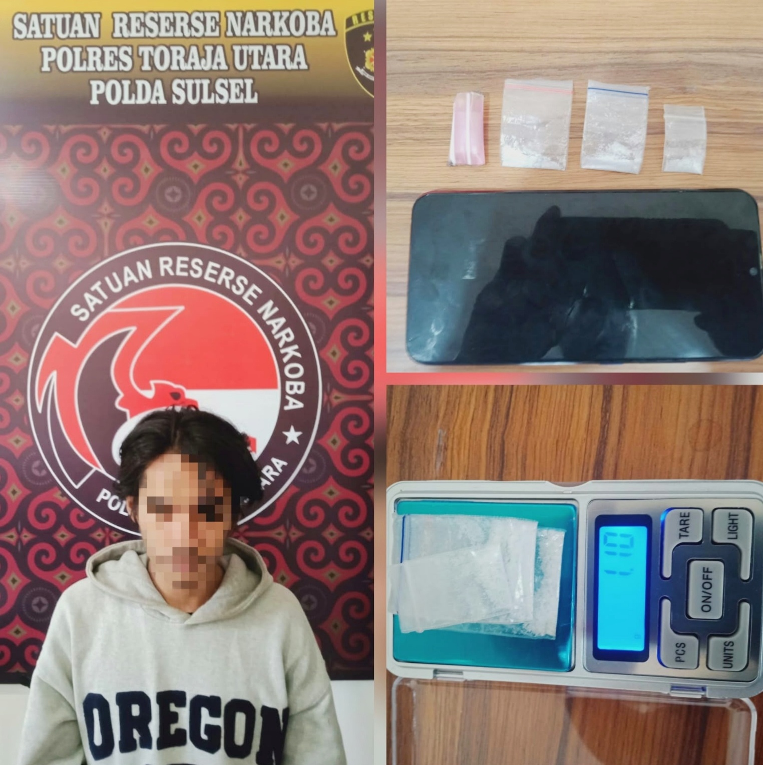 Satres Narkoba Polres Toraja Utara Bongkar Penyalahgunaan Sabu Jaringan Instagram
