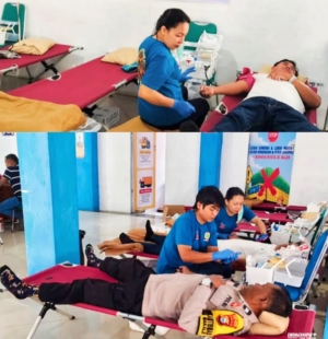Harhubnas ke-55 Dishub Tana Toraja Donor Darah 