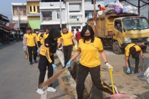Polres Toraja Utara Green Policing di Terminal Bolu