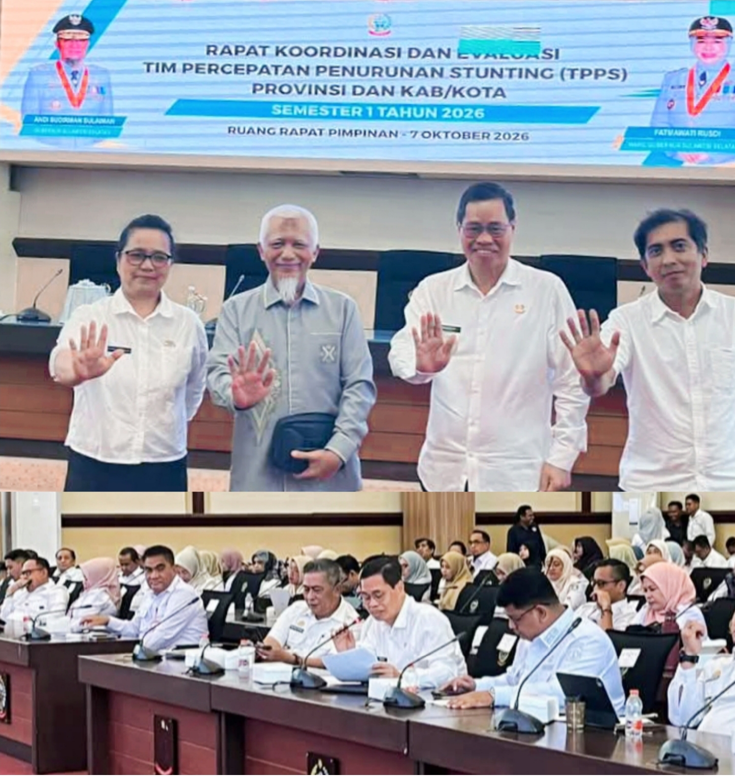 Wabub Tana Toraja Hadiri Rakor TPPS di Makassar