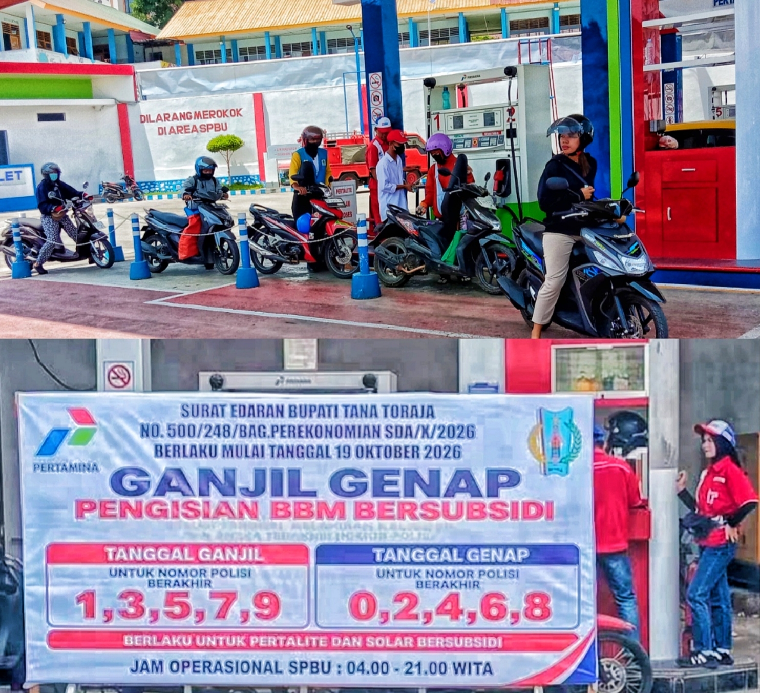 Pasca Pengisian BBM Ganjil Genap Antrian Panjang Sudah Terurai