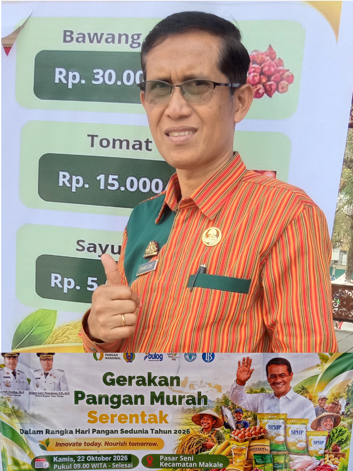 Sekejap 3,5 Ton Beras Terjual di GPM Tana Toraja